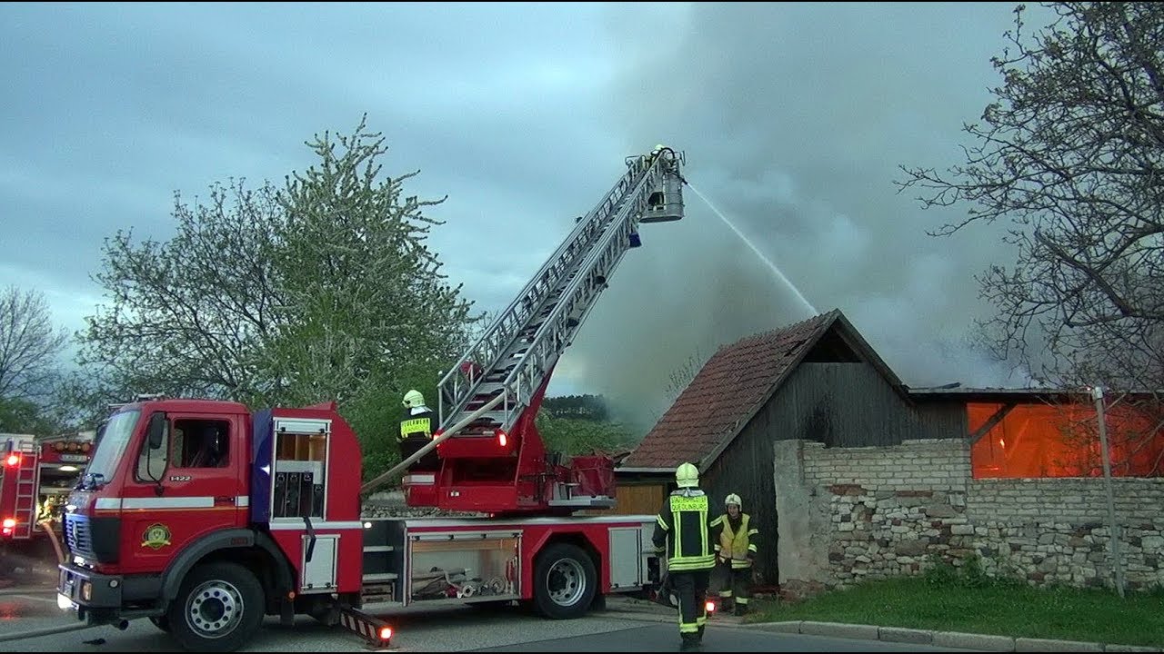 FF Quedlinburg - Scheunenbrand Gernrode   25 04 2018