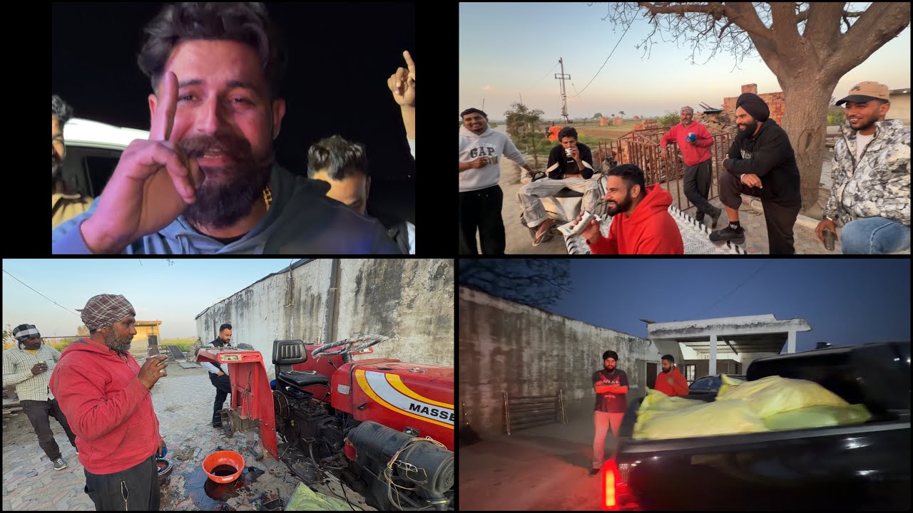moter te mehfil mitraaa di chaleya km | tracter khrab ho gya | ahh fyda picke da | Dhillonpreet Vlog