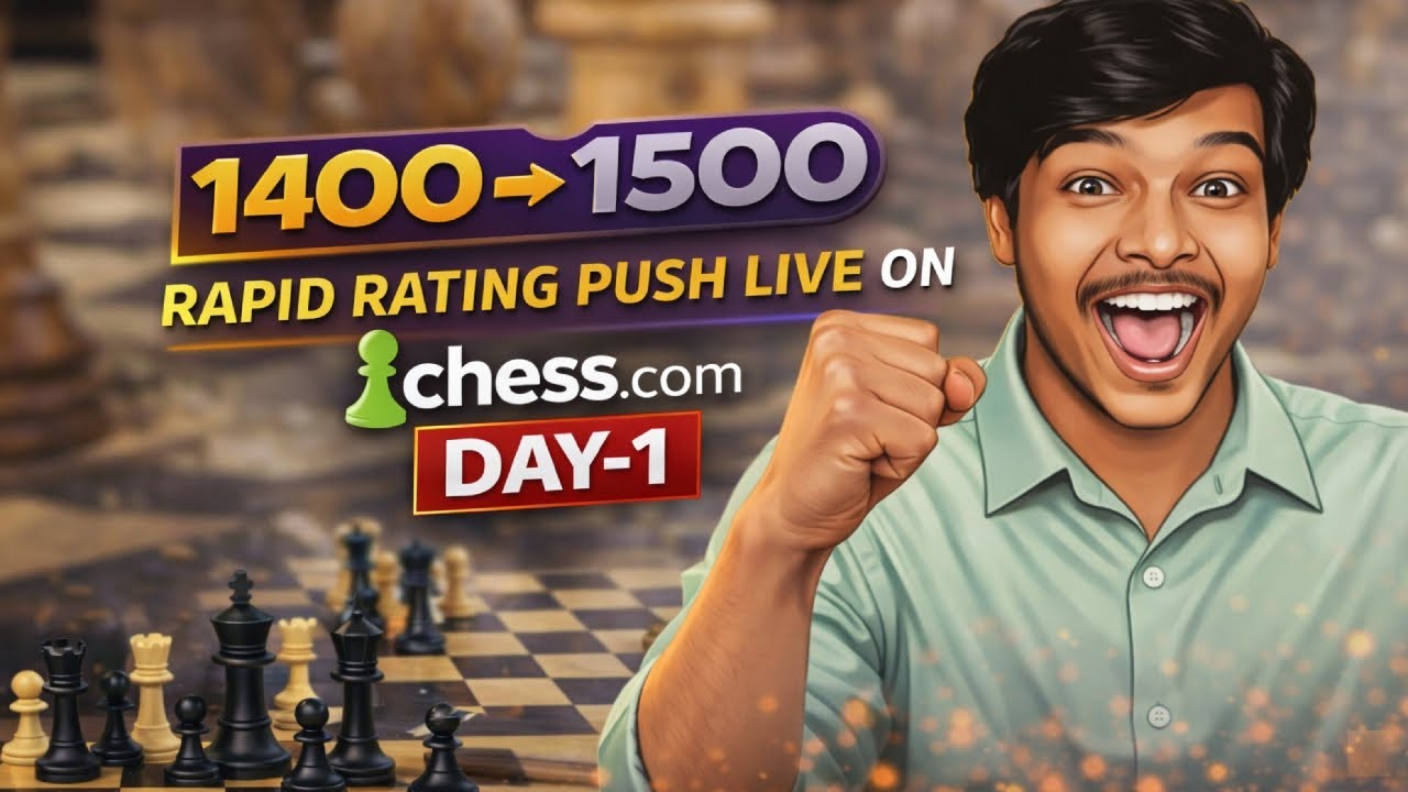 Road to 1400 ♟️ | 1400+ Rating LIVE Chess | Win & Learn 🔥