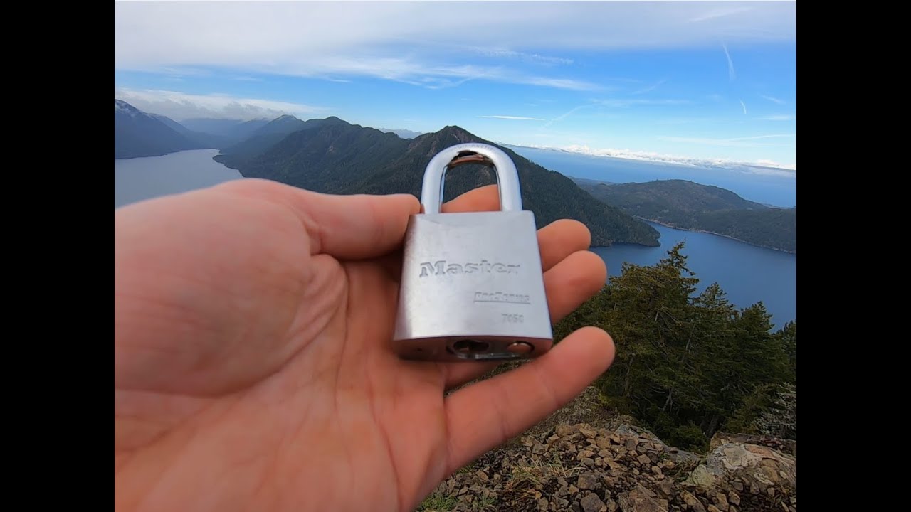 36) Master Lock Pro Series 7050 - Mt. Storm King summit pick! Olympic National Park, WA, USA