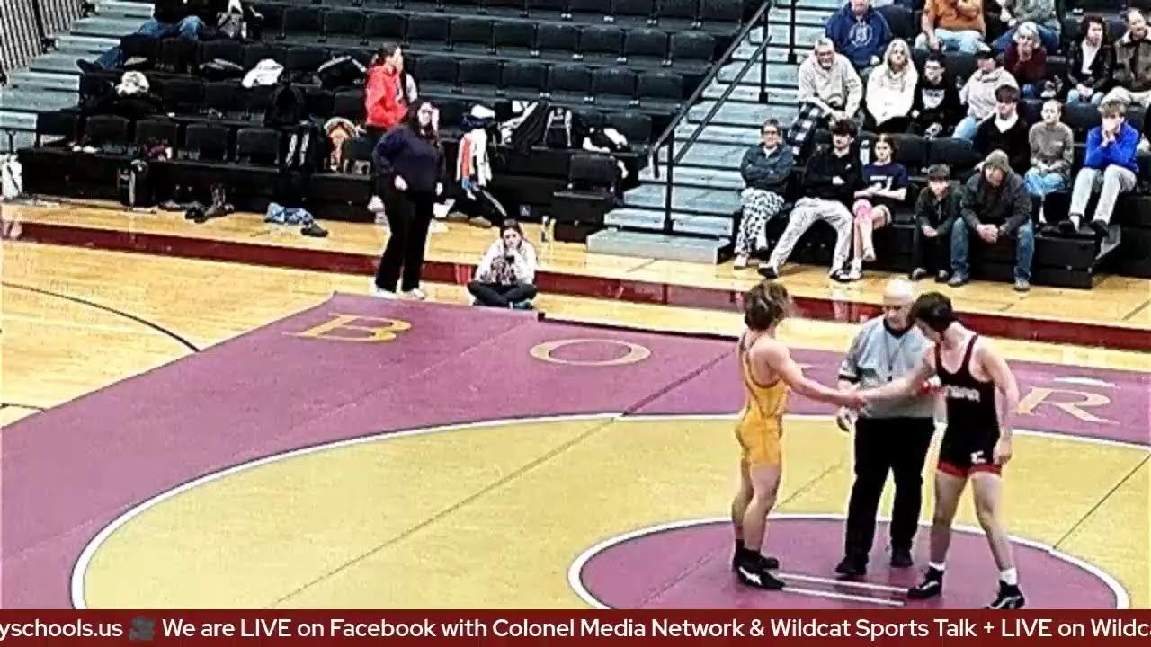 Bourbon County vs Dunbar Senior Night Wrestling
