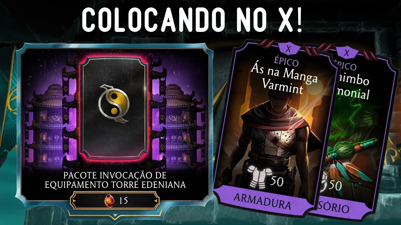 MK Mobile 7.1.1| Em Busca de dois melhores épicos do jogo| Abrindo Pacotes Torre Vento|MK Mobile