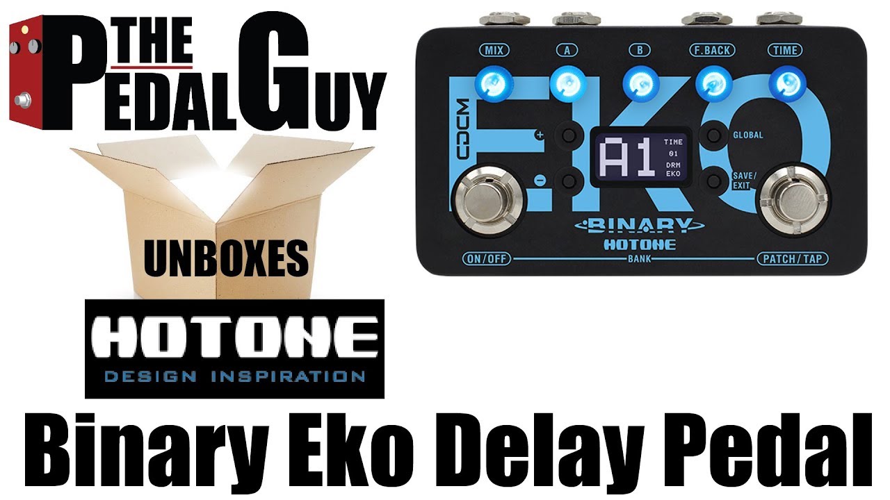 ThePedalGuy Unboxes the Hotone Binary Eko Delay Pedal
