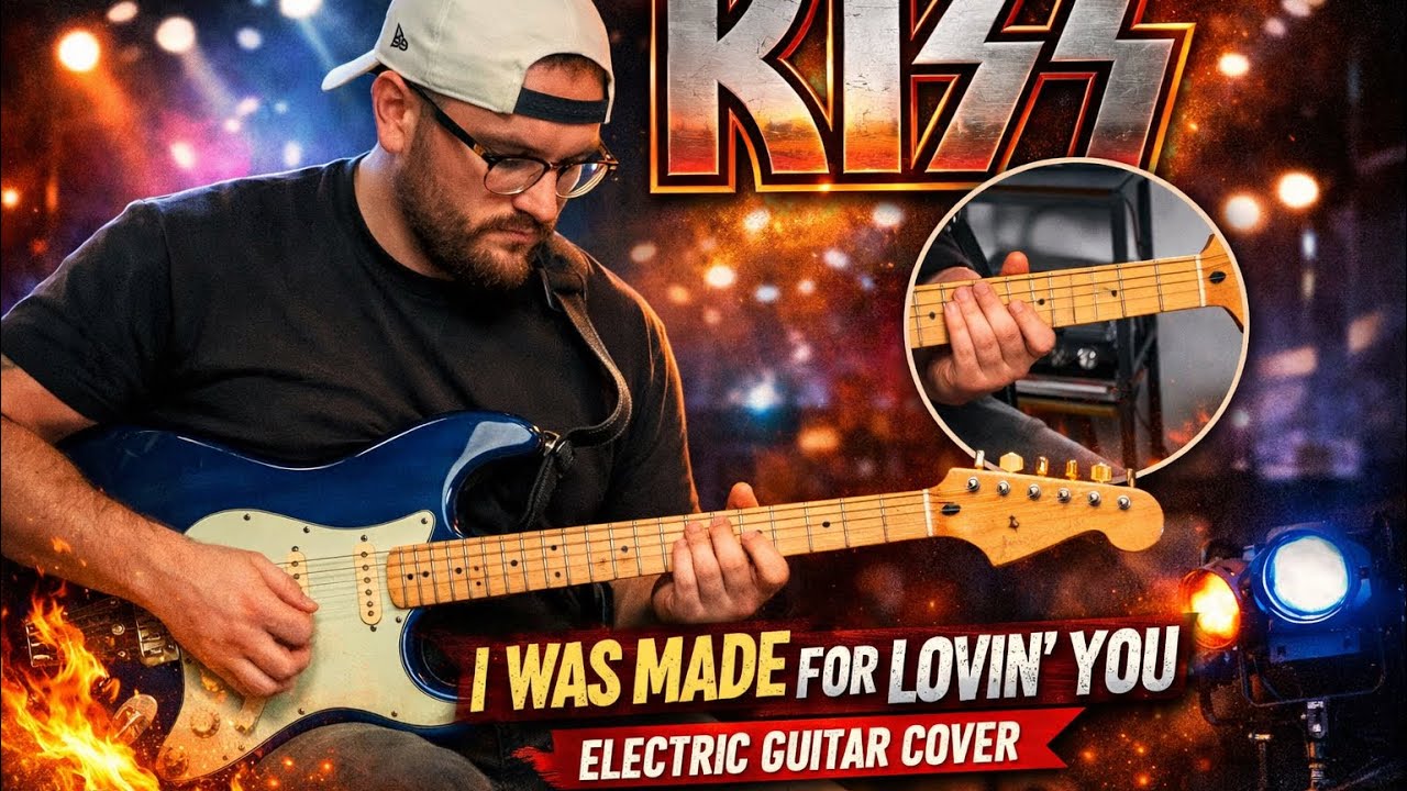 KISS - I was made for loving you - Electric guitar cover + tabs