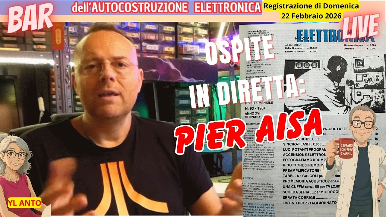 Ascoltando le onde corte, ospite al Bar dell'Autocostruzione Elettronica: Pier Aisa!