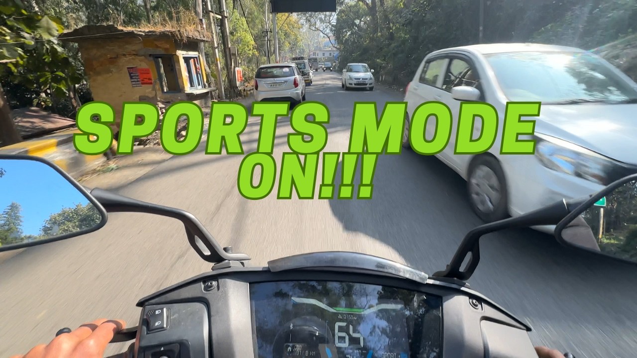Extreme sport mode on Ather in the mountains of NAINITAL