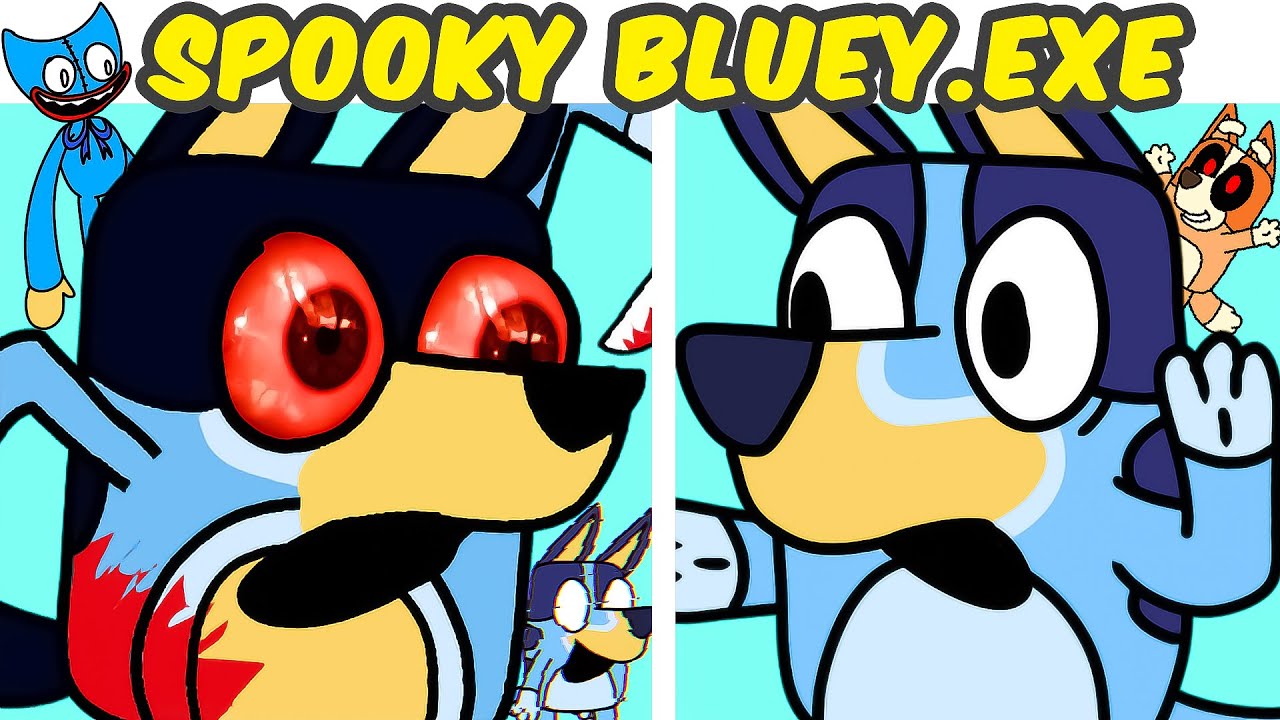 Friday Night Funkin' VS Spooky Bluey FULL WEEK | Bluey.EXE (FNF MOD/Bingo) (Huggy Wuggy/Pibby)