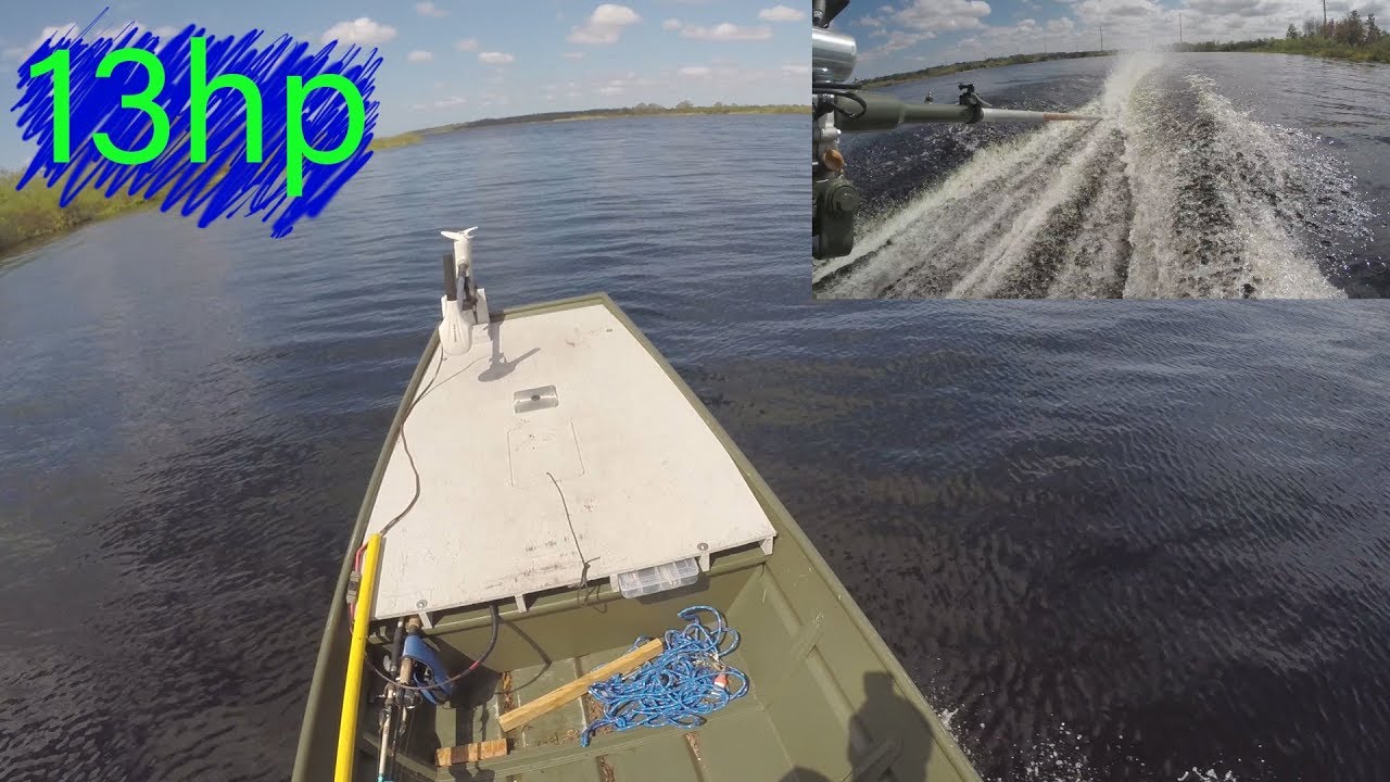 Mud Motor Jon Boat Speed Test