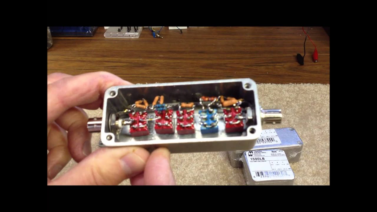 HomeBrew 5 position Step Attenuator.  Easy build. 1 to 2 Watts dissipation.