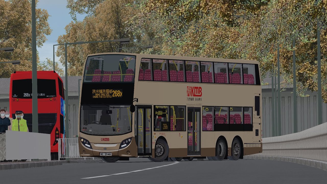 OMSI 2 KMB 268X 佐敦(西九龍站)→洪水橋(洪福邨) ●[附全新報站]●