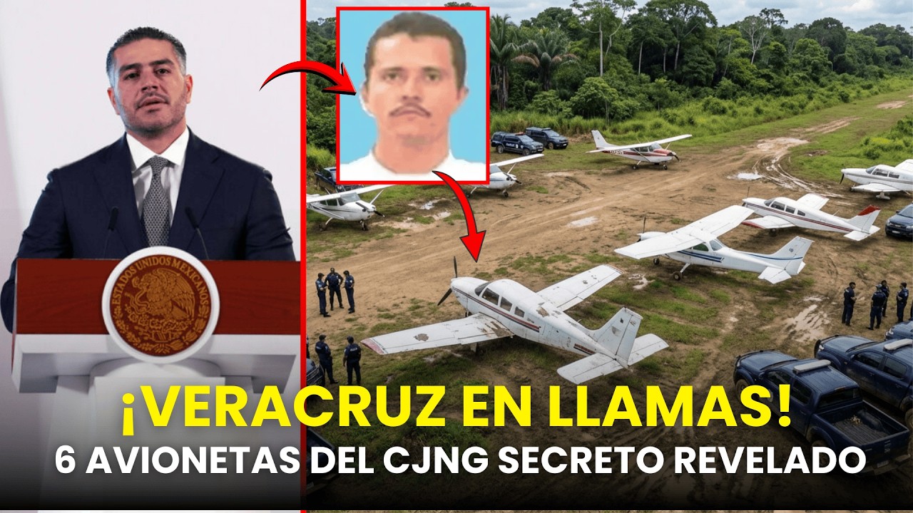 ¡VERACRUZ EN LLAMAS! HARFUCH CIERRA EL CIELO DEL CJNG  CÓMO CAYERON 6 AVIONETAS