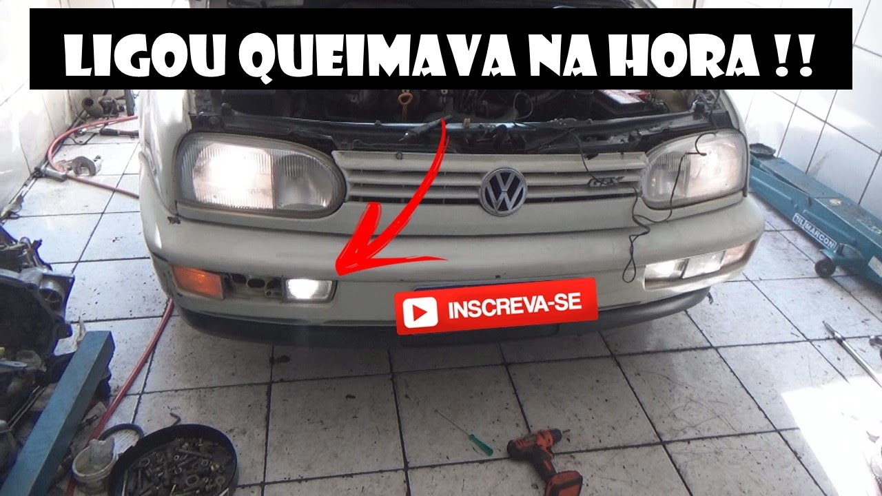 Fusível do Milha Queimando Golf Mk3► RobFilms
