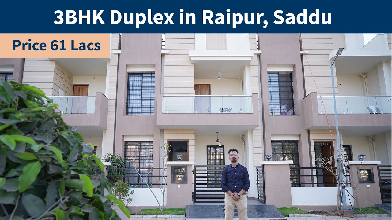 3BHK Duplex House in Raipur | Behind Ambuja Mall Capital Homes Saddu | Alpha Realty