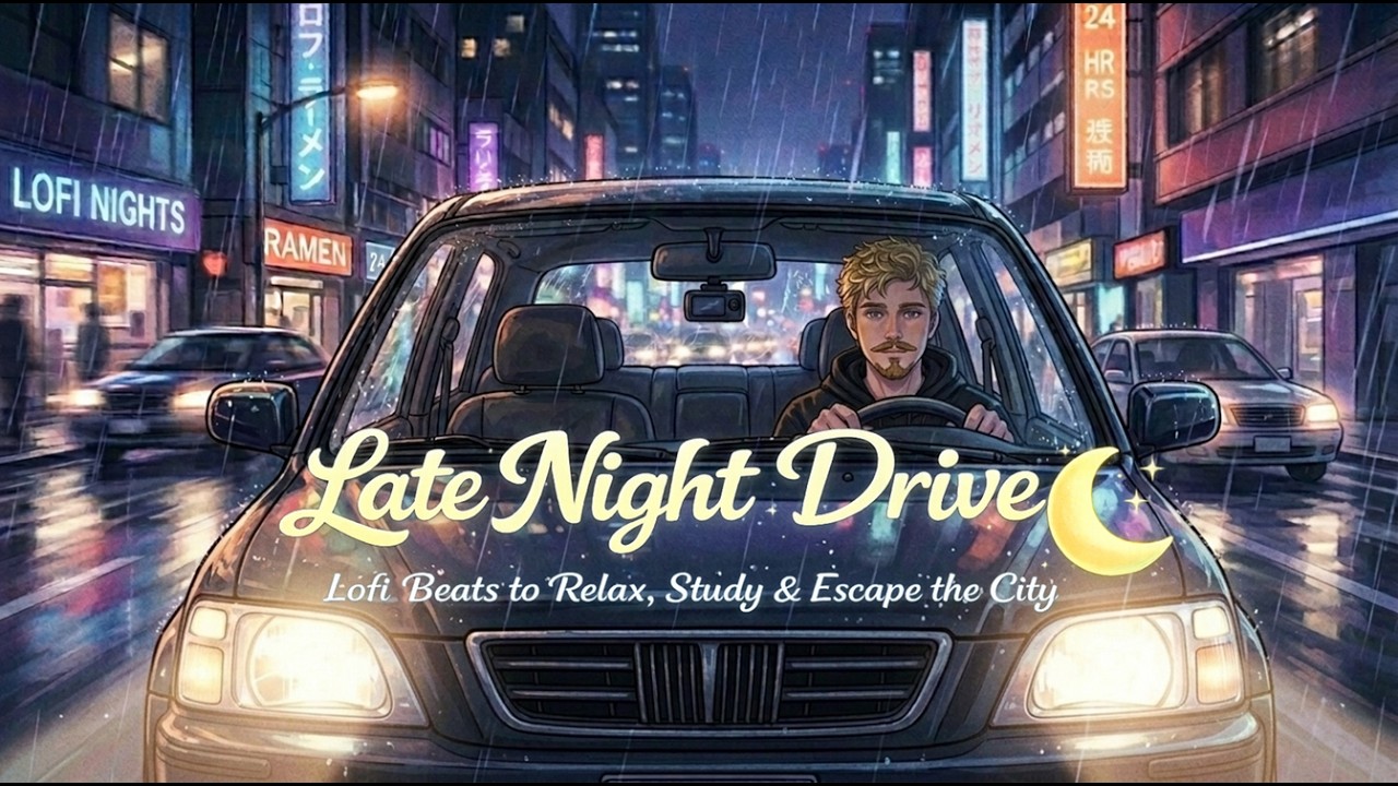 Late Night Drive 🌙 Lofi Beats to Relax, Study & Escape the City