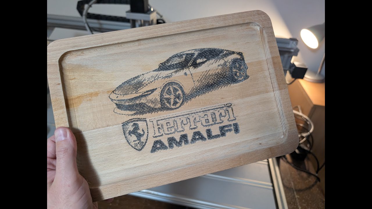 Ferrari Amalfi | CNC Photo VCarve Wood Art | “Next Year in Amalfi ...”