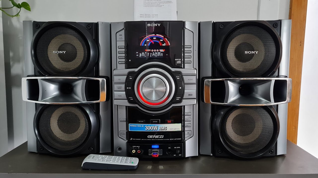 MINI SYSTEM SONY MHC-GT222 COMPACTO E POTENTE