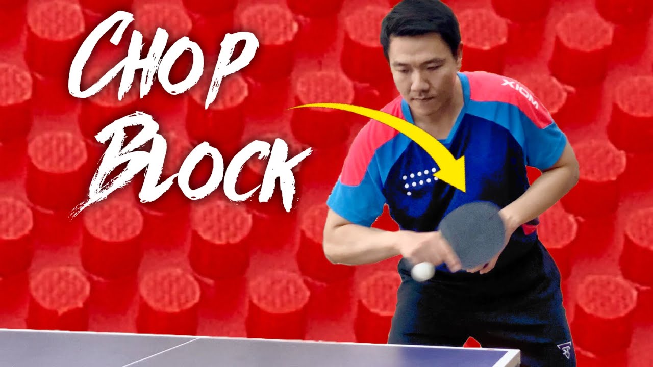How to Super CHOP BLOCK with Long Pimples