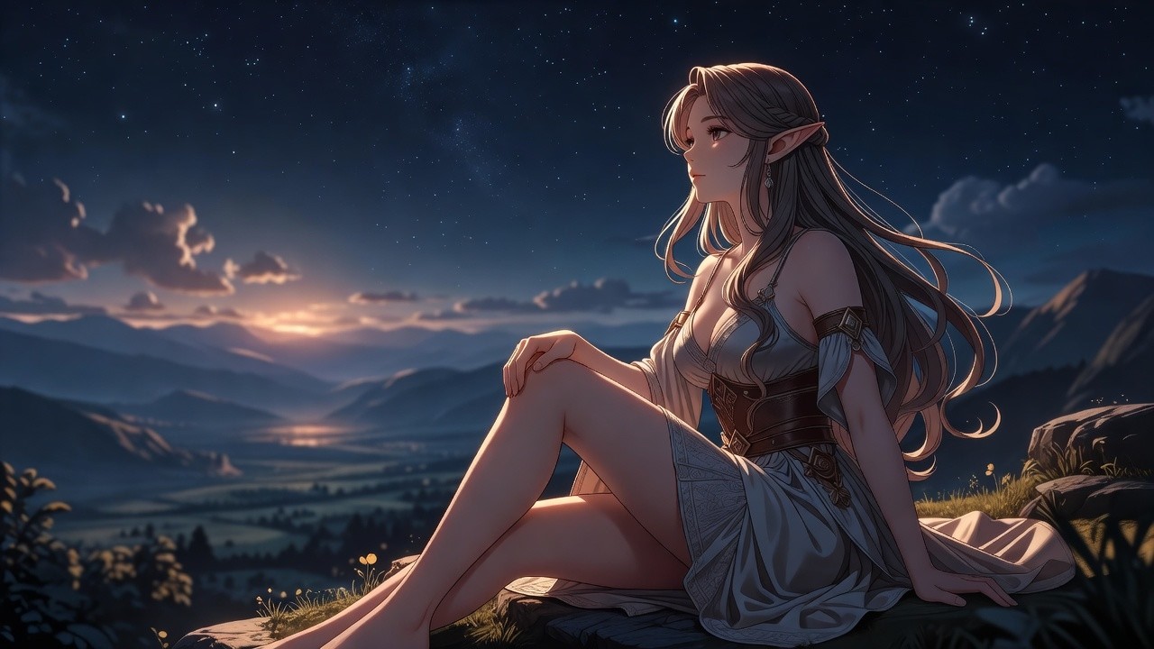 Twilight Sky 🌌 Relaxing Fantasy Flute & Piano Music