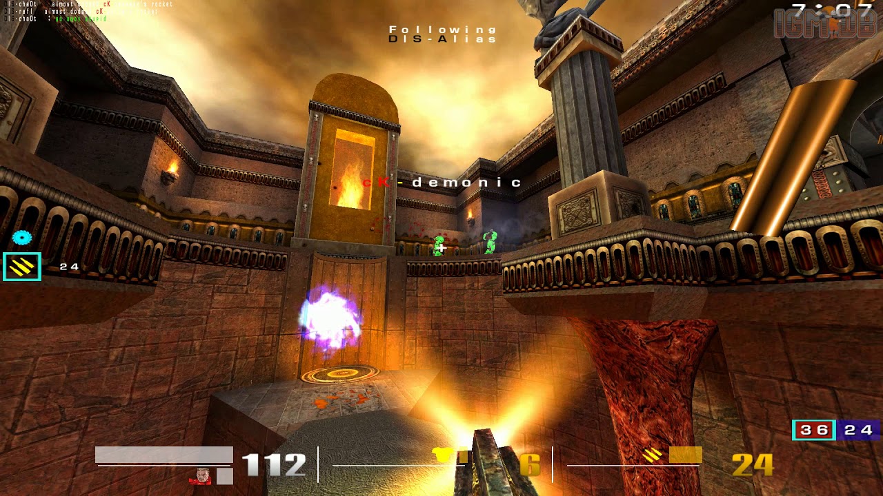 Quake 3 OSP: D|S vs cK TDM q3dm7