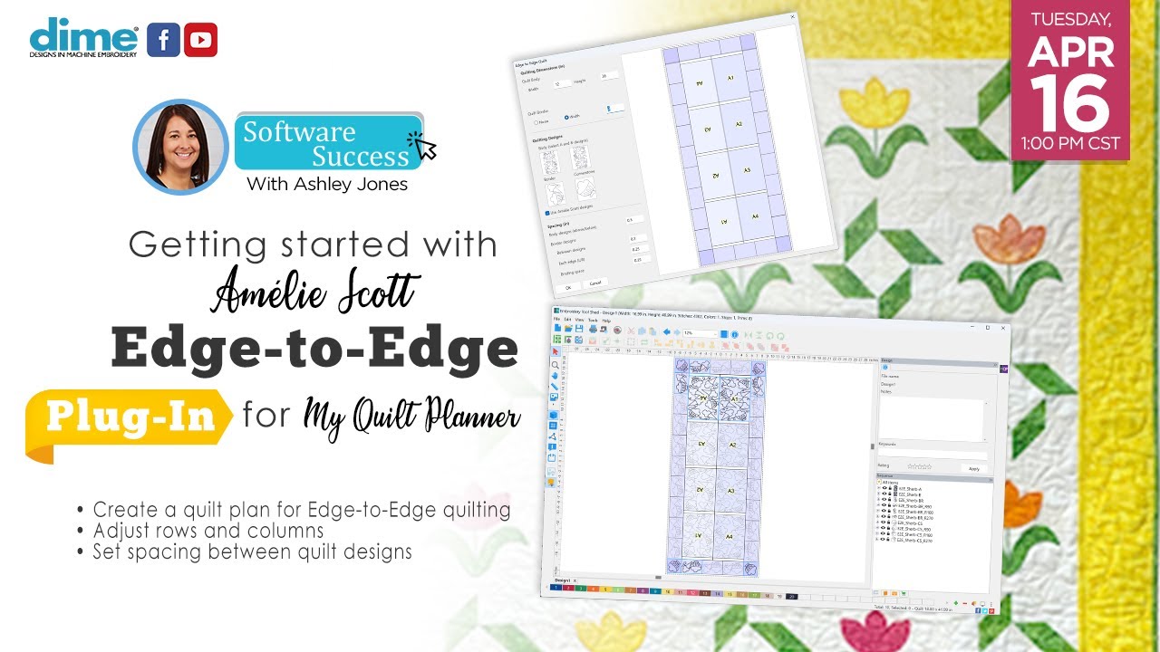 Getting Started with Amelie Scott Edge-to-edge Plug-in for My Quilt Planner | Software Success