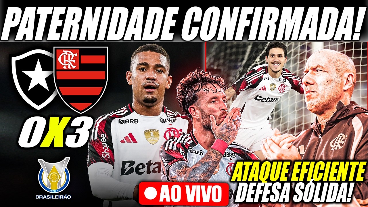 🔴AO VIVO | FLAMENGO VENCE O BOTAFOGO NO NILTON SANTOS PELO CAMPEONATO BRASILEIRO