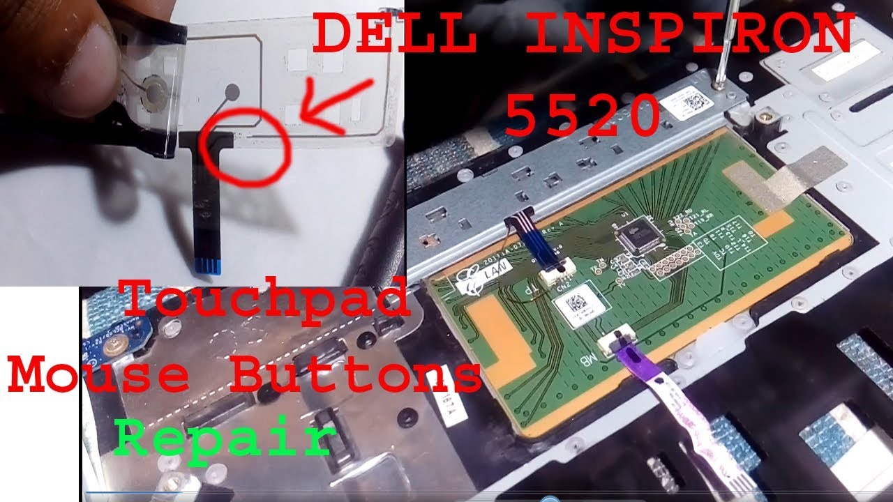 Dell 5520 touchpad button repair