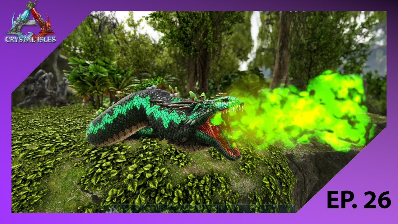 TAMING A CRYSTAL BASILISK! THEY'RE WEIGHT IS INSANE! - Ark: Crystal Isles [EP. 26]