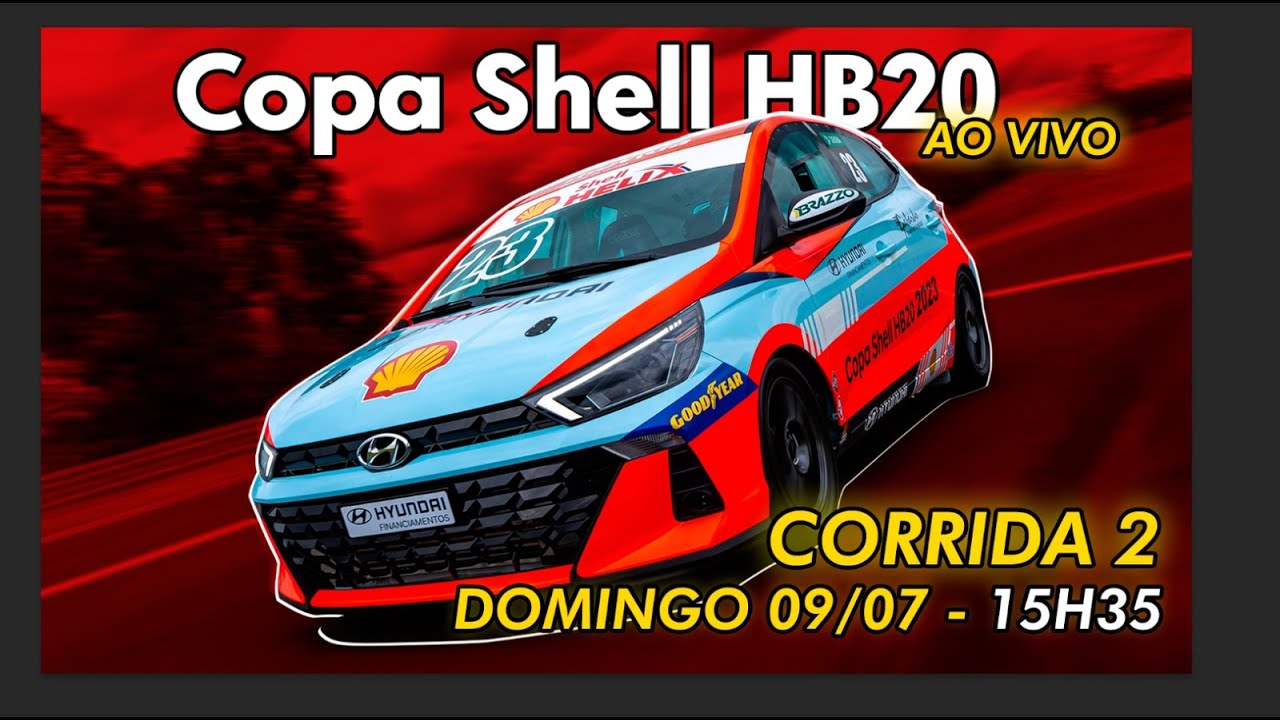 Copa Shell HB20 2023 - 3ª Etapa | Corrida 2 | Interlagps | Domingo, 9/7, às 15h35