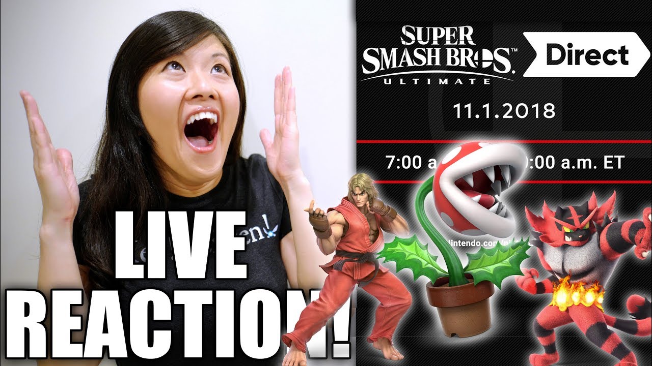 LIVE REACTION! Super Smash Bros. ULTIMATE Direct 11.1.2018