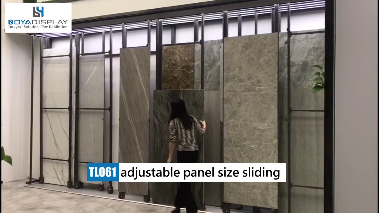 adjustable panel tile display rack
