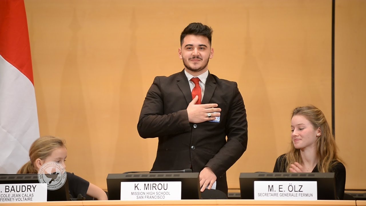 Kenan Mirou opening ceremony speach at FerMUN 2018