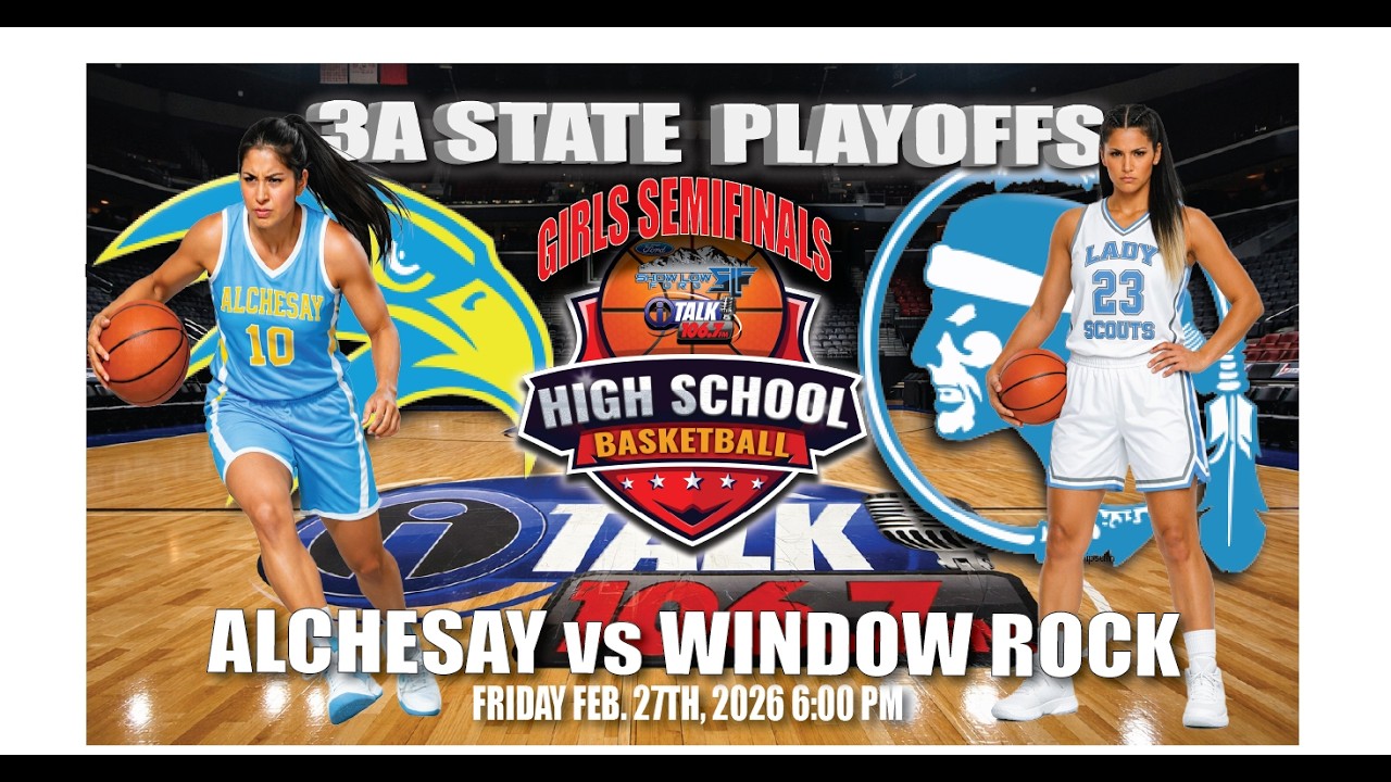 ALCHESAY FALCONS vs WINDOW ROCK SCOUTS GIRLS 3A State Basketball Semifinals Full Game