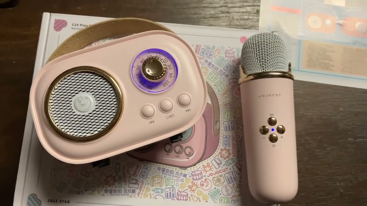 PRUNUS Karaoke Machine for Kids & Adults with Microphone Portable Bluetooth Speaker