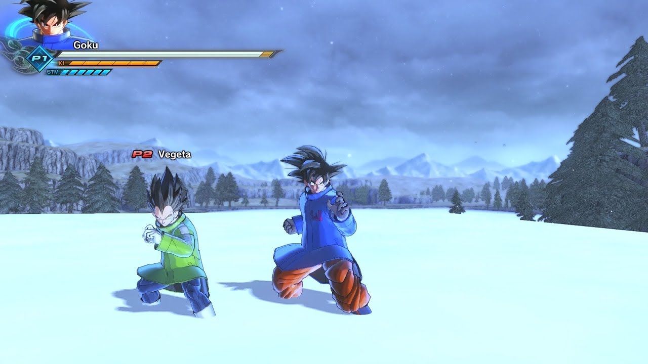 DragonBall Xenoverse 2 Goku and Vegeta Snowsuit's