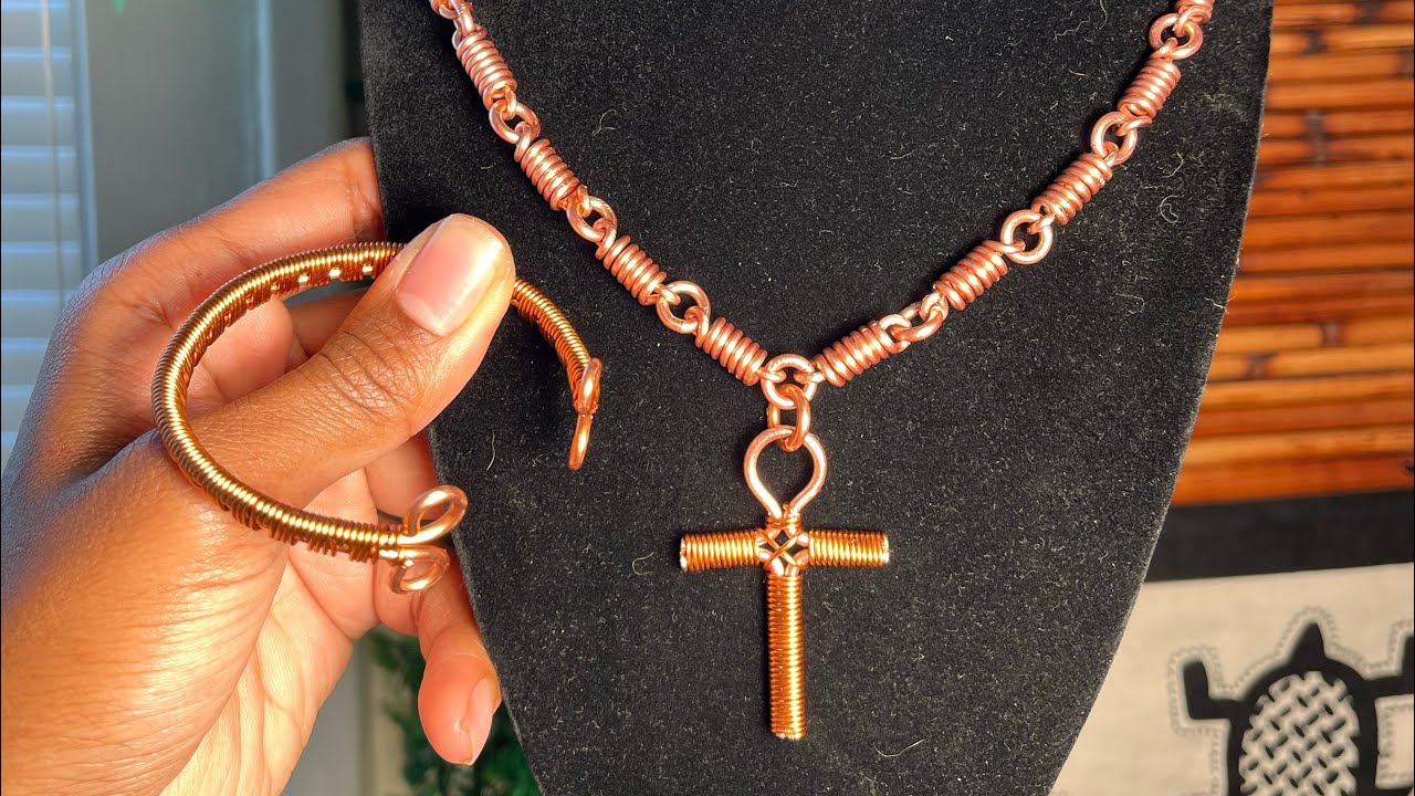 Make a Copper Necklace | Ankh Necklace From Scratch ~ #ASMR ~ #jewelry