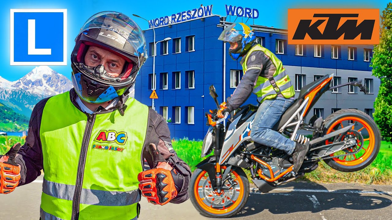 EGZAMIN NA KAT. A A1 A2 AM - Nowy KTM 125 DUKE