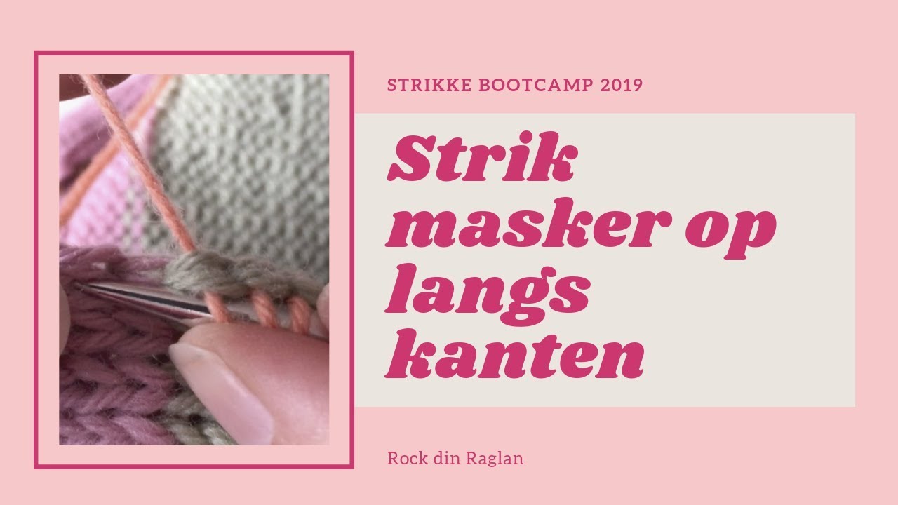 Sådan strikker du masker op langs kanten