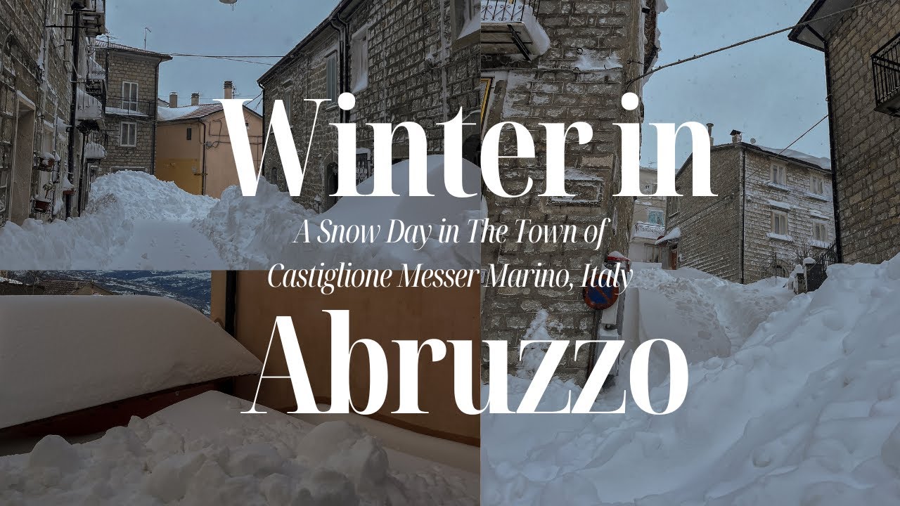 Winter of January 2023 in Abruzzo, Italy (Castiglione Messer Marino)