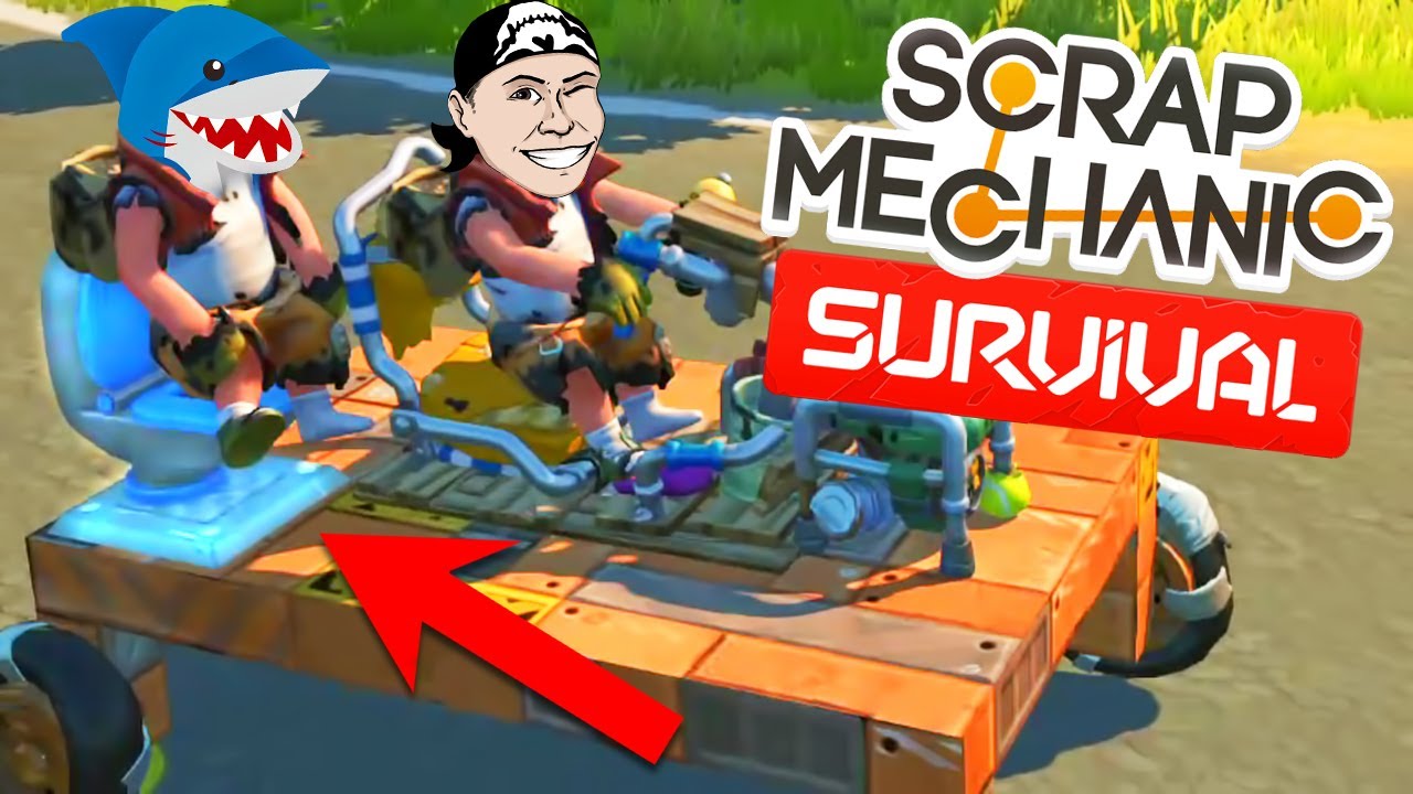 ВЫЖИВАНИЕ С АКУЛОЙ В СКРАП МЕХАНИКЕ ► Scrap Mechanic Survival |1| Прохождение