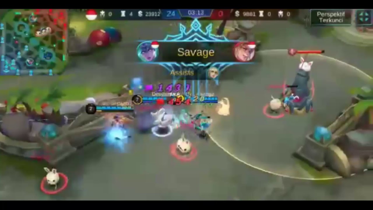 Momen tergila Karina SAVAGE berkali kali mode spring holiday || mobile legends bang bang