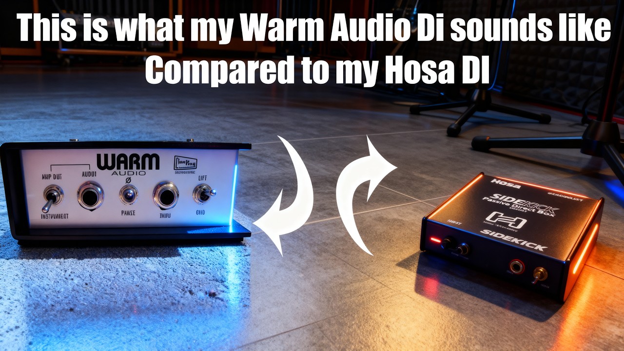 Warm Audio Active DI Direct Box Vs Hosa Sidekick Direct Box DIB-443 | Bass Demo