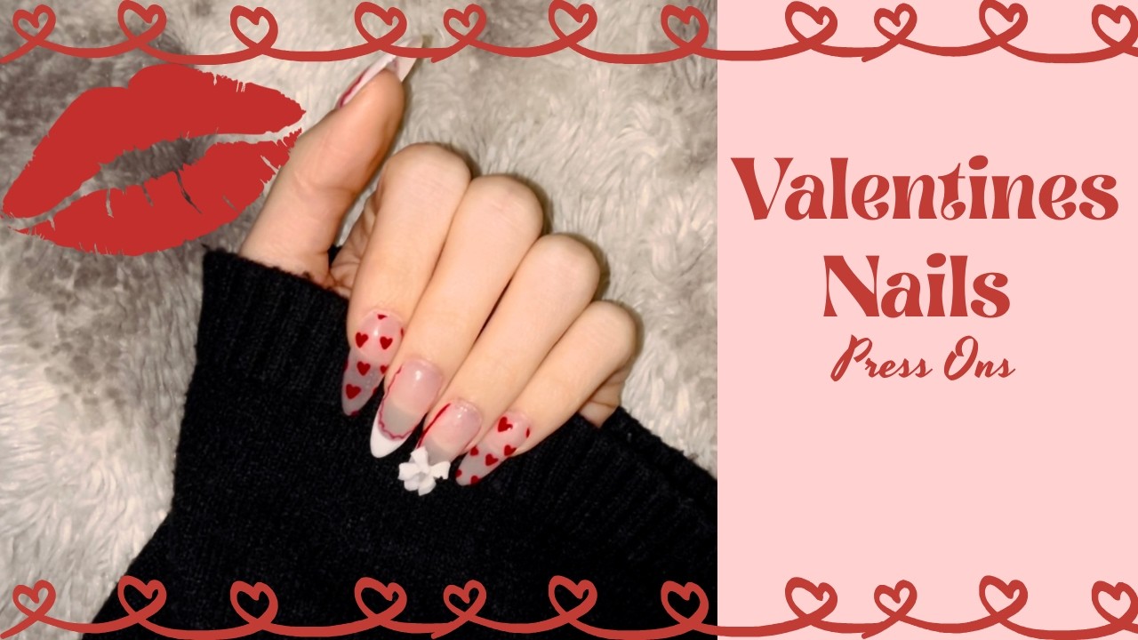 Make My Valentines Nails With Me (Press Ons)