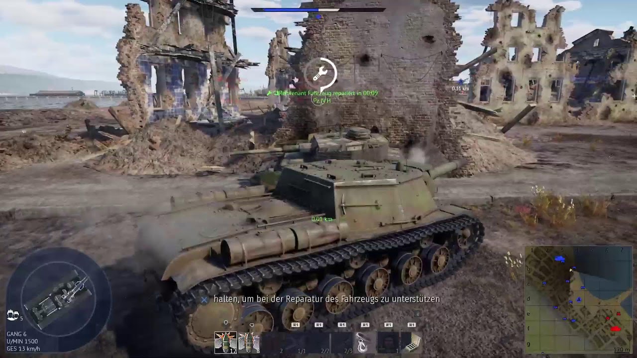 Heute spielen wir eine Runde War thunder. Xxl