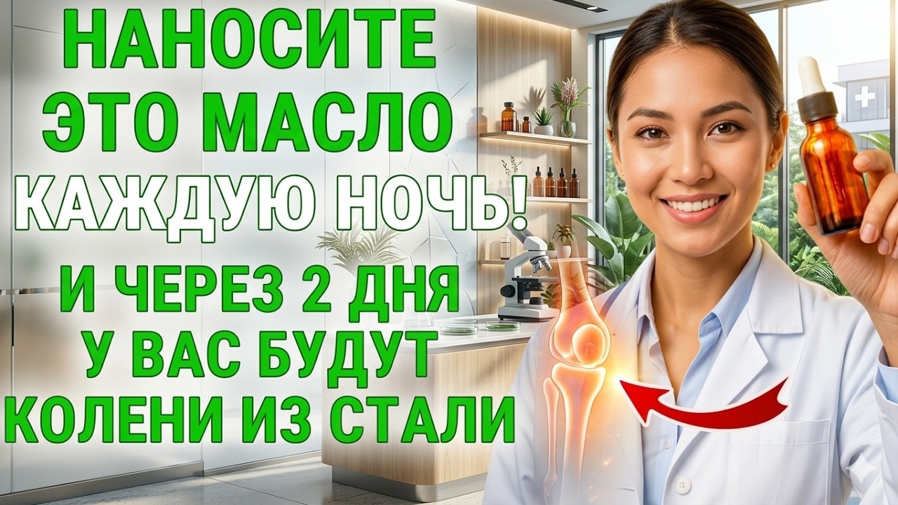 cОБТИРАЙ ЭТИМ МАСЛОМ Свои КОЛЕНИ Каждую Ночь и ЗАМЕТИТЕ СИЛУ ЗА 4 ДНЯ / ЗДОРОВЬЕ