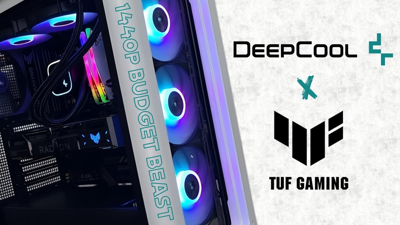 DeepCool x TUF Gaming | Budget 1440p PC Build (RX 9060 XT + Ryzen 5 9600X) - First Time Builder!