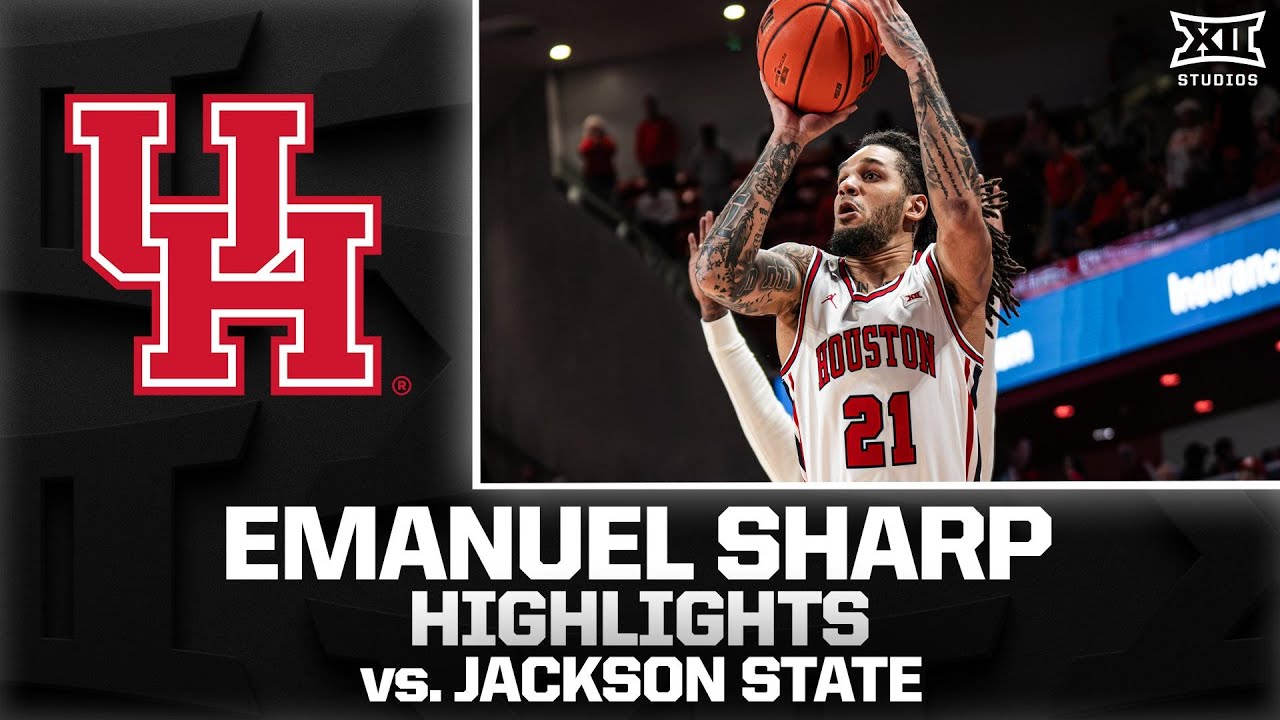 Emanuel Sharp's FIVE 3s Help Houston Triumph Over Jackson State | 2025-26 Big 12 Men&rsquo;s Basketball