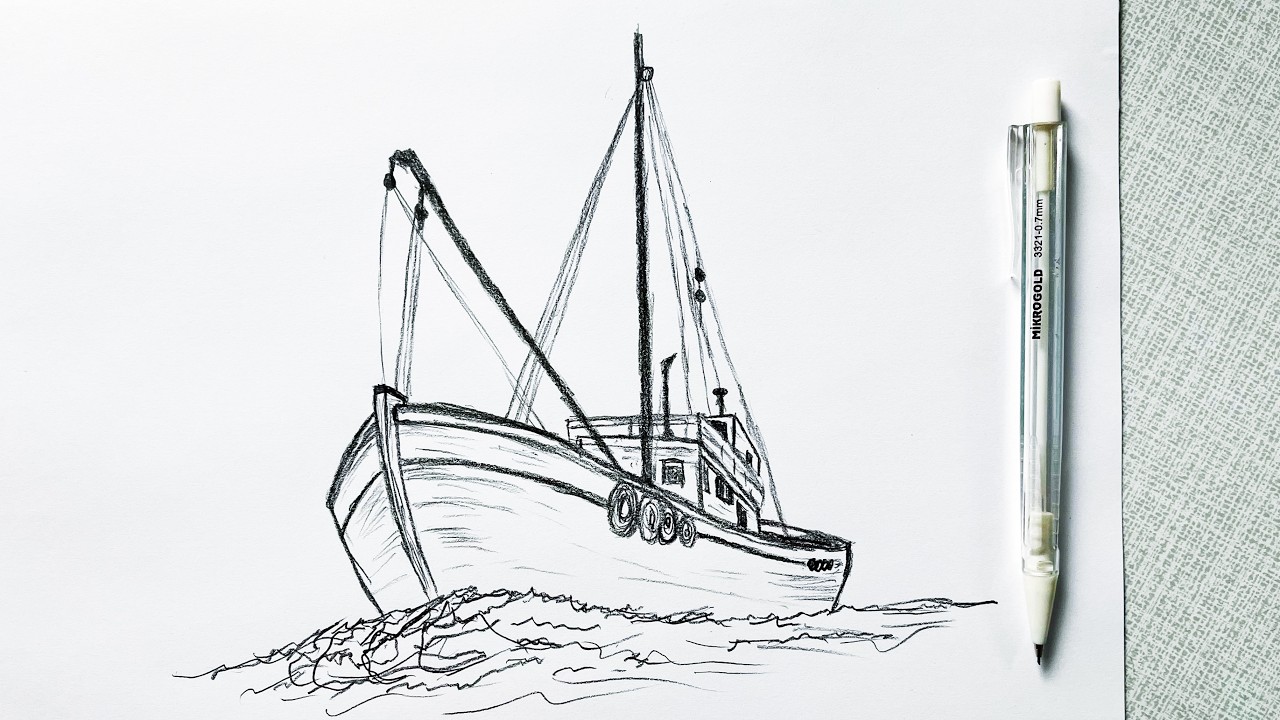 How to Draw a Ship Step by Step / Drawing a Ship  / Easy Drawing Tutorials