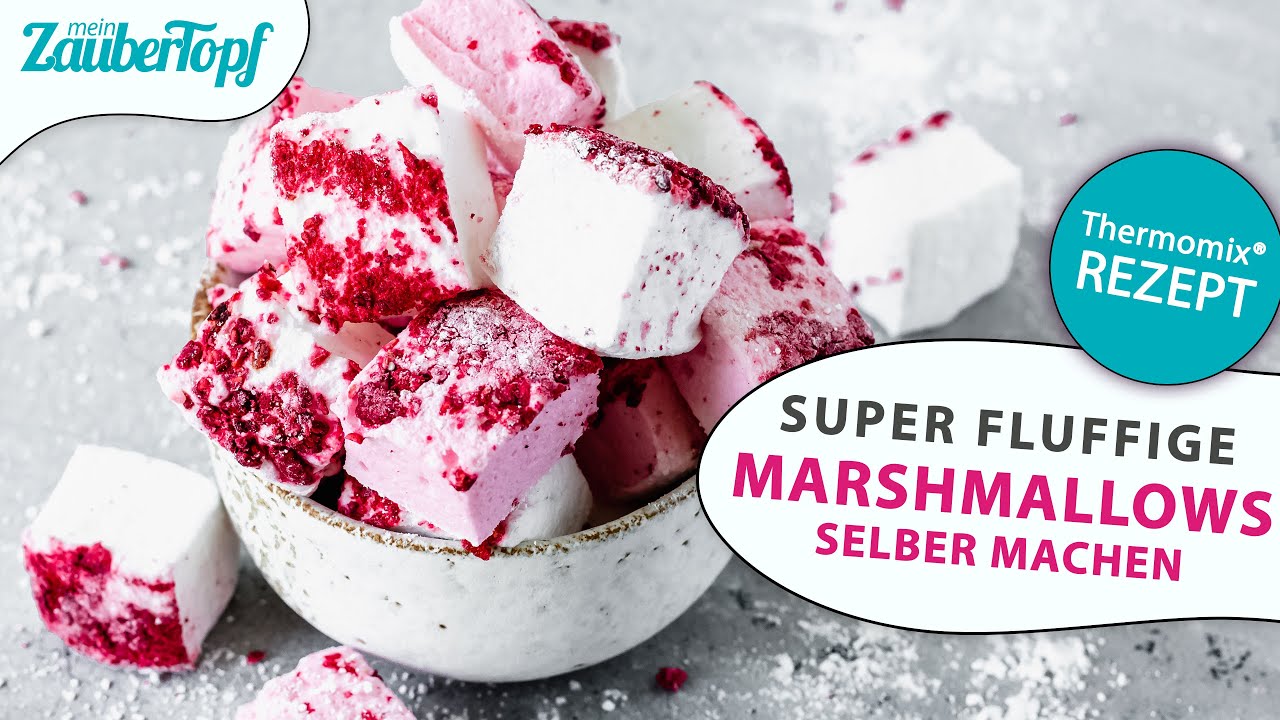 😍😍 Super FLUFFIGE Marshmallows im Thermomix® | Thermomix® Rezept