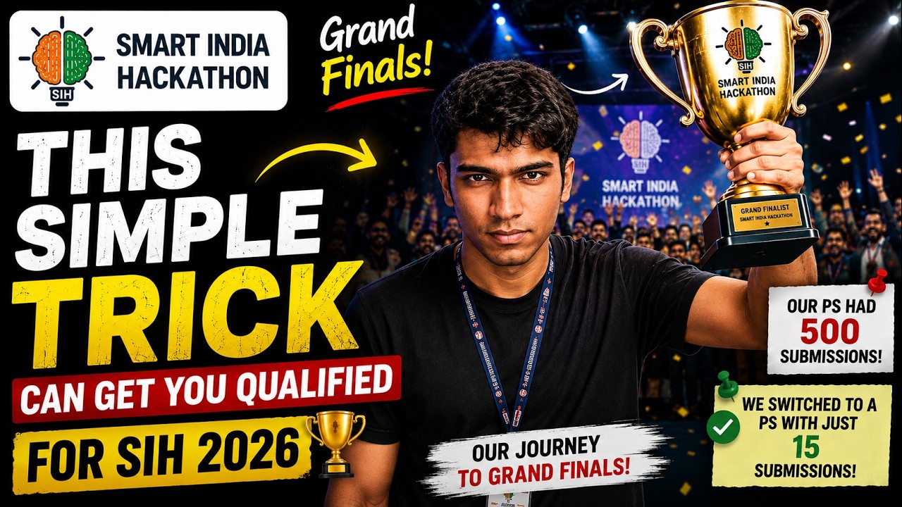 The SIH Strategy That Took Us to Smart India Hackathon 2026 Grand Finals - No One Will Tell You This