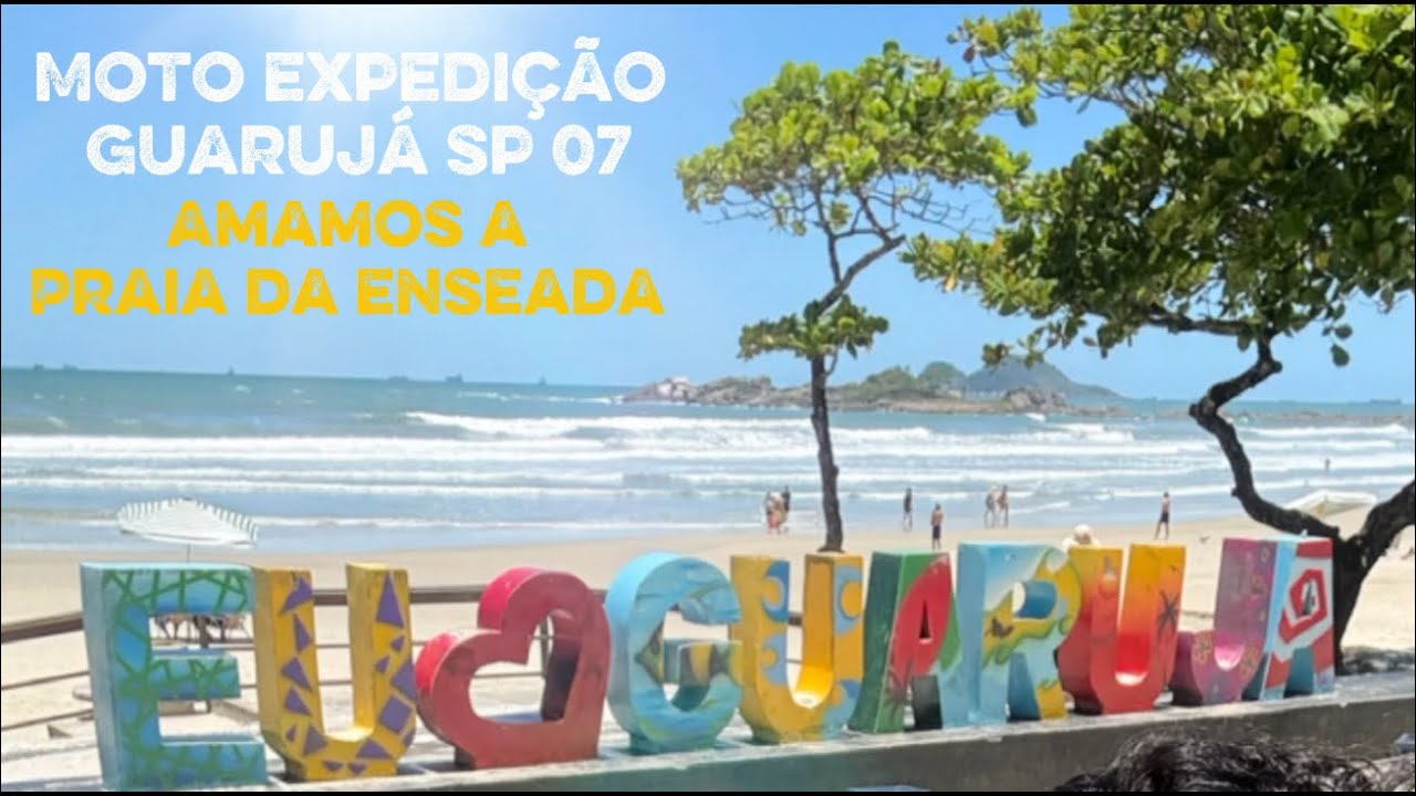 Guarujá, Pérola do Atlântico, 27 praias, 22km costa.  Enseada, Pitangueiras, e Tombo às preferidas